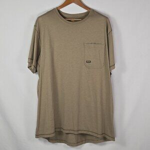 Ariat Rebar Cotton Strong T-Shirt‎ 3XL Khaki  Short Sleeve Pocket Workwear Tee